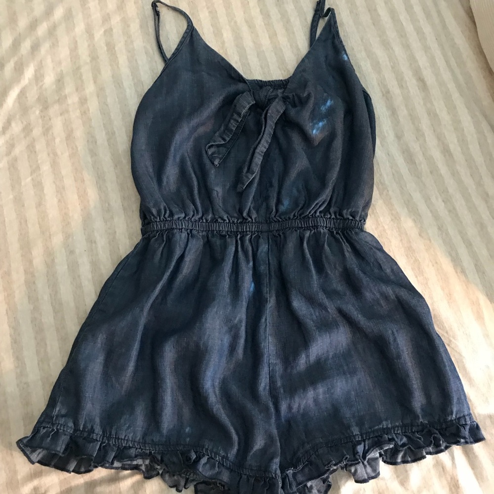 Blue, jean like romper
